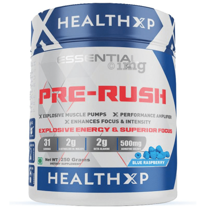HealthXP Pre-Rush Blue Raspberry