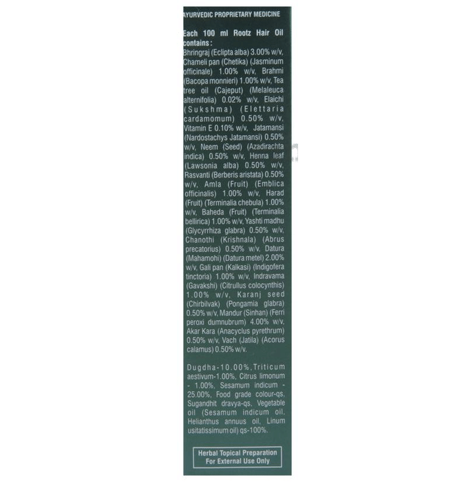 Rootz Hair Oil: Buy bottle of 100 ml Oil at best price in India | 1mg Rootz Hair Oil: Buy bottle of 100 ml Oil at best price in India | 1mg