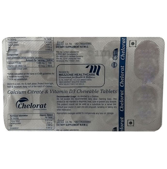 Chelorat Chewable Tablet