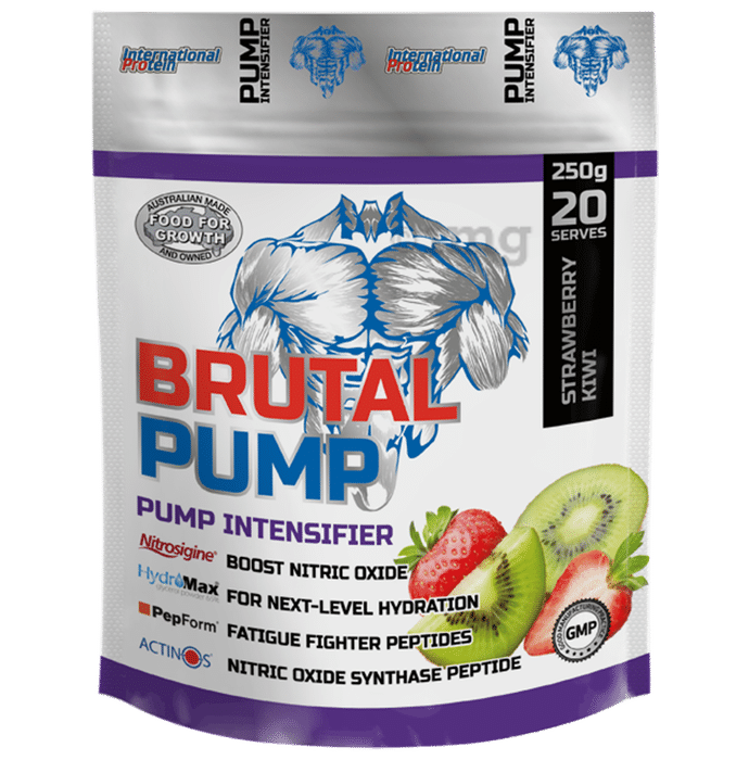 International Protein Brutal Pump Powder Strawberry Kiwi