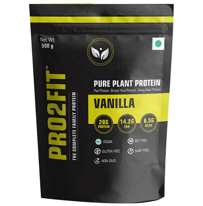 Pro2fit Vanilla Pure Plant Protein (500gm Each)
