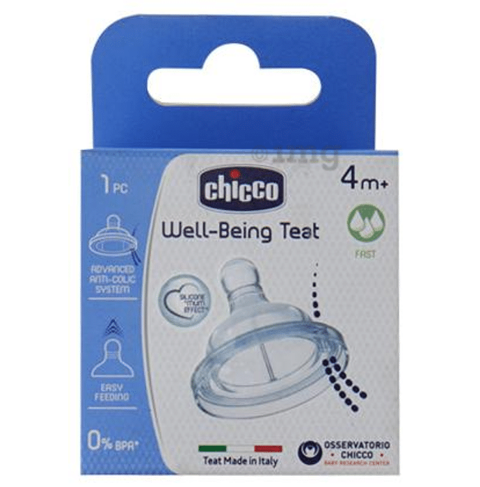 Chicco Wellbeing Silicon Fast Flow 4M+ Teat