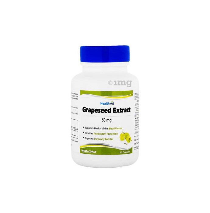 HealthVit Grape Seed 50mg  Capsule