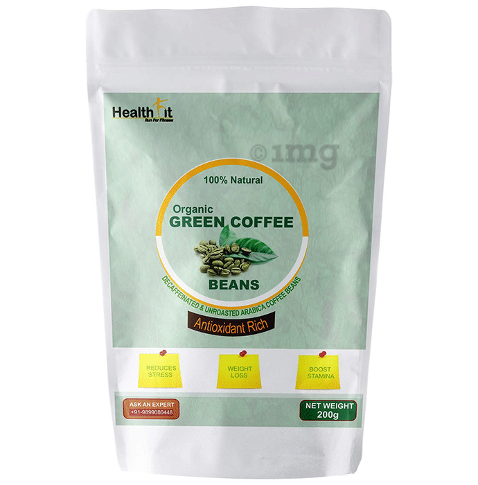 Healthfit The Organic Unroasted Arabica Green Coffee Beans