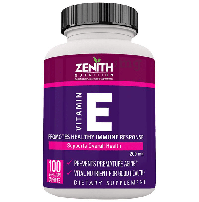 Zenith Nutrition Vitamin-E 200mg Capsule