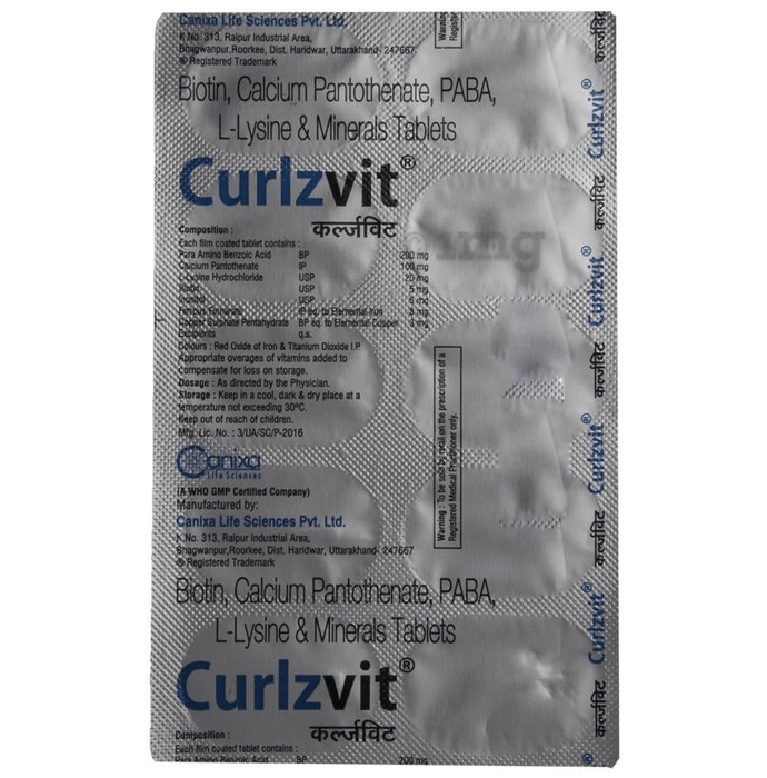 Curlzvit Tablet: Buy strip of 10 tablets at best price in India | 1mg