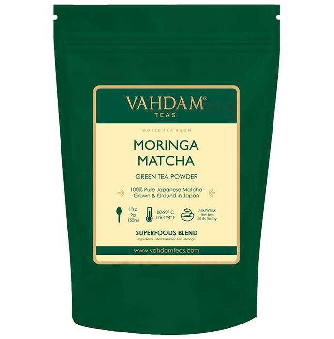 Vahdam Moringa Matcha Teas Green Tea Powder