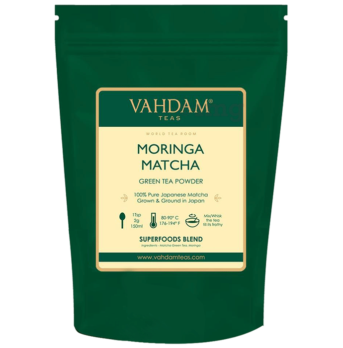 Vahdam Moringa Matcha Teas Green Tea Powder