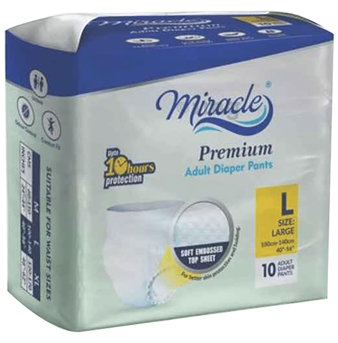 Miracle Premium Adult Diaper Pants Large