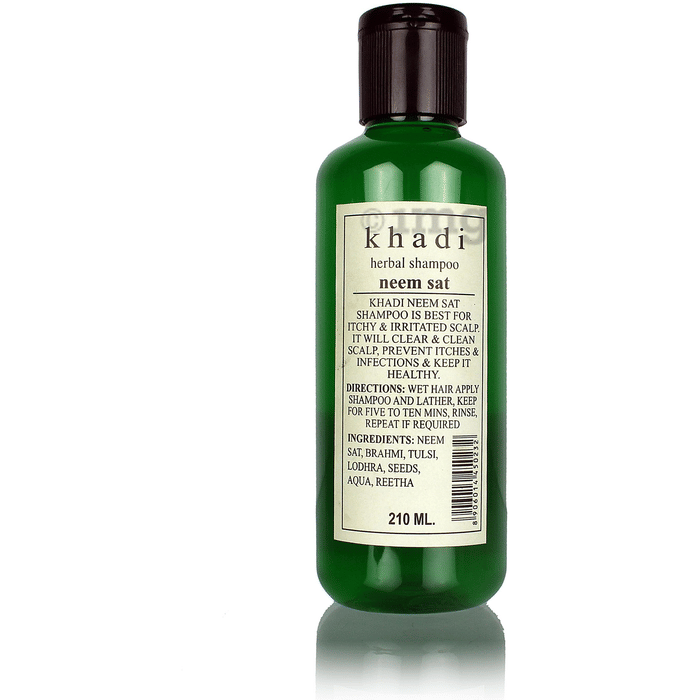 Khadi Herbal Neem Sat Shampoo Buy bottle of 210 ml Shampoo at best
