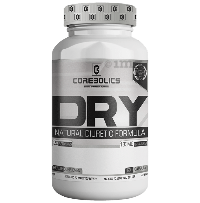 Corebolics Dry Natural Diuretic Formula Unflavoured Capsule