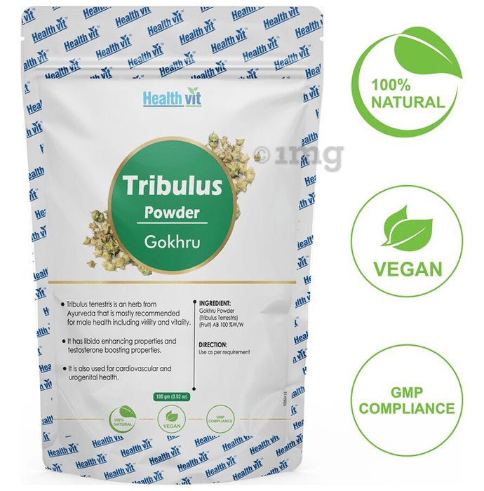 HealthVit Natural Tribulus (Gokhru) Powder