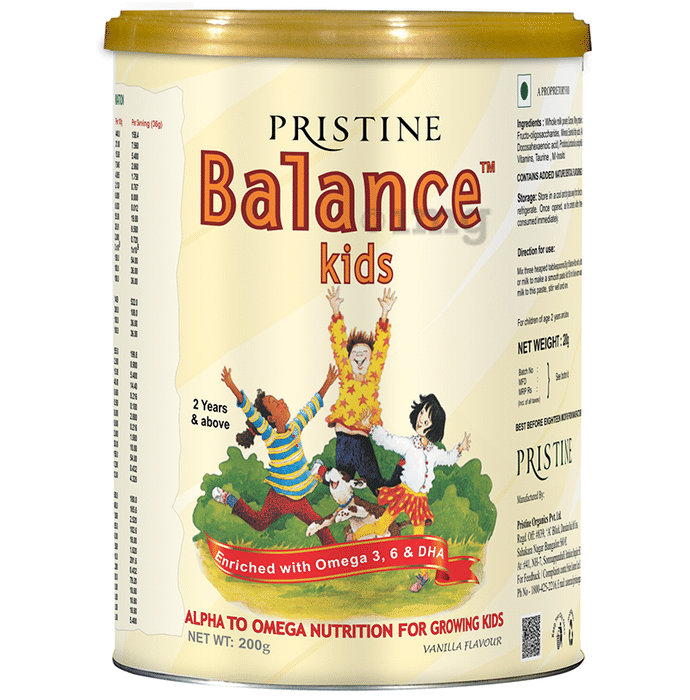 Pristine Balance Kids Vanilla Powder