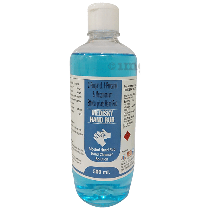 Medisky Hand Rub Sanitizer with 75% Alcohol (2*500ml Each)