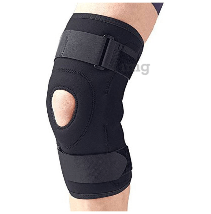 Medtrix Functional Open Patella Hinge Knee Support Medium Black