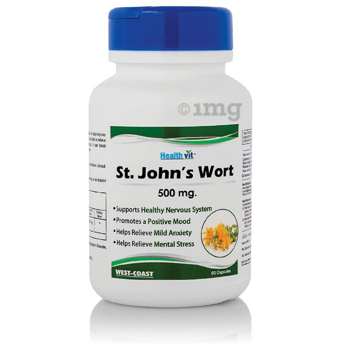 HealthVit St. John's Wort 500mg Capsule