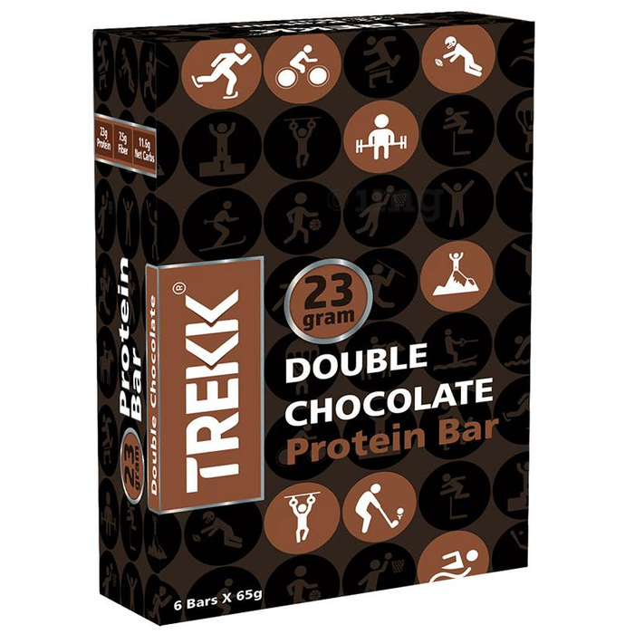 Trekk Protein Bar (65gm Each) Double Chocolate