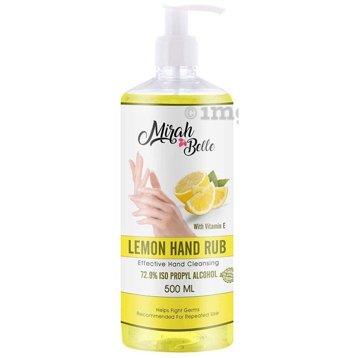 Mirah Belle Hand Rub Sanitizer (500ml Each) Lemon with Vitamin E