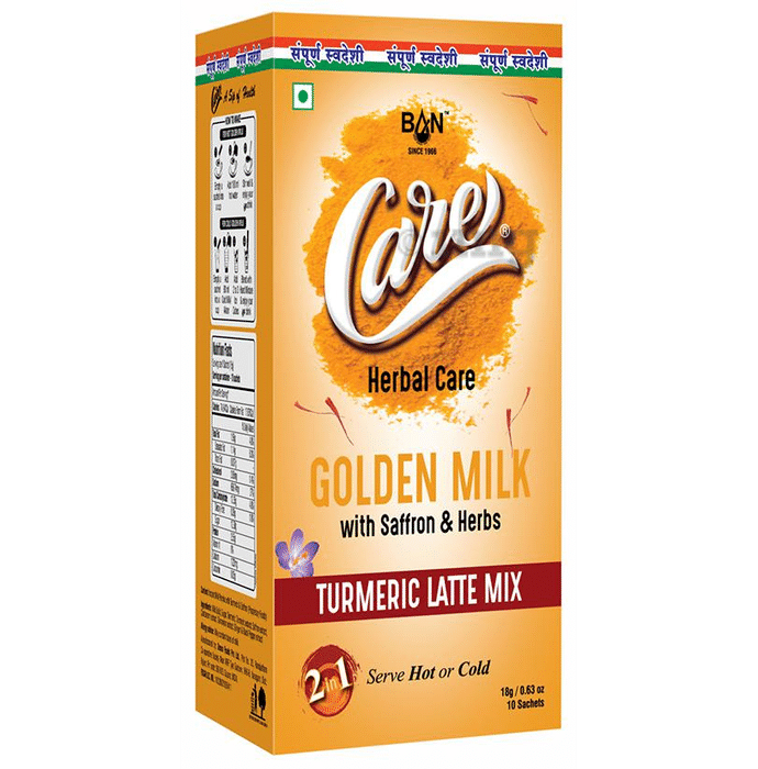 Ban Labs Care Herbal Care Golden Milk Turmeric Latte Mix (18gm Each)