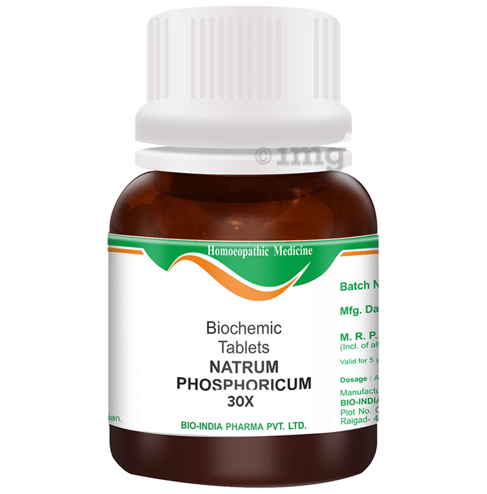 Bio India Natrum Phosphoricum Biochemic Tablet 30X
