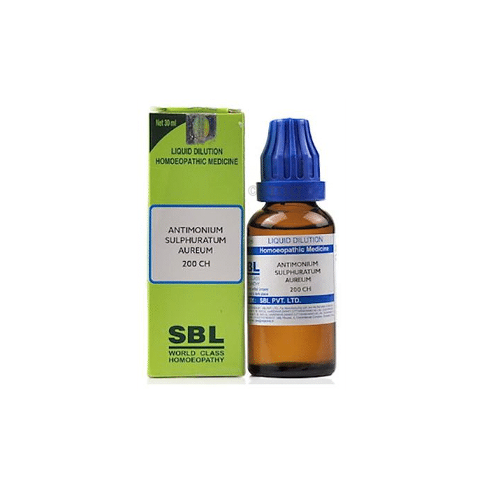 SBL Antimonium Sulphuratum Aureum Dilution 200 CH