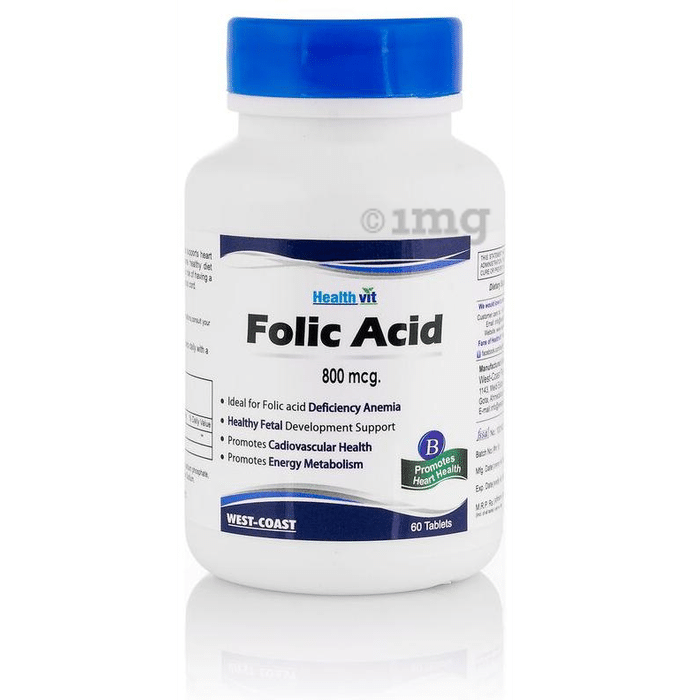 HealthVit Folic Acid 800mcg    Tablet