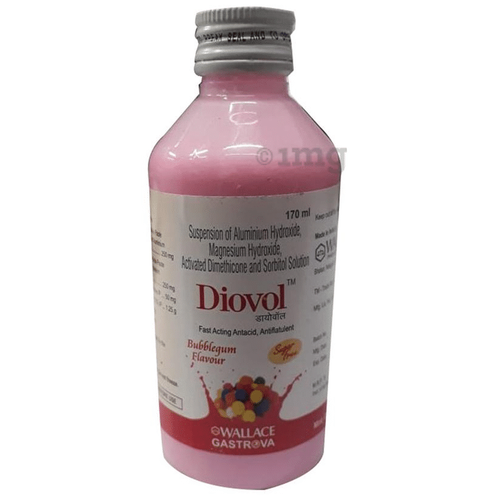 Diovol Oral Solution Bubblegum Sugar Free