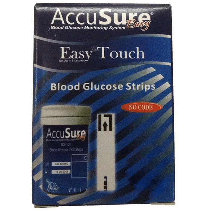 Dr. Gene Accusure Easy Touch Blood Glucose Test Strip