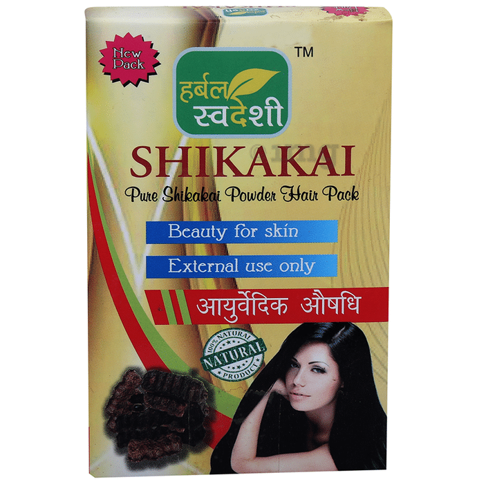 Herbal Swadeshi Shikakai Powder Hair Pack Buy box of 100 gm Powder at best  price in India  1mg