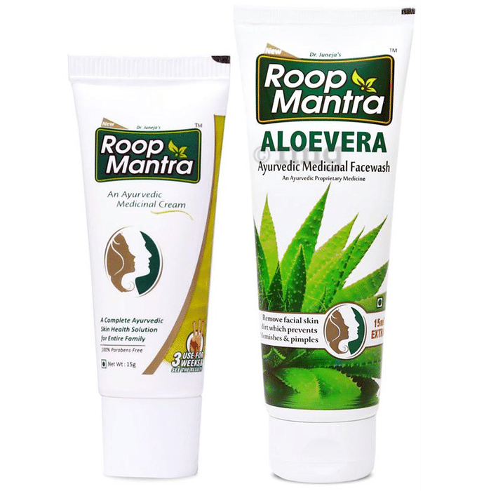 Roop Mantra  Combo Pack of Face Cream 15gm & Aloevera Face Wash 115ml
