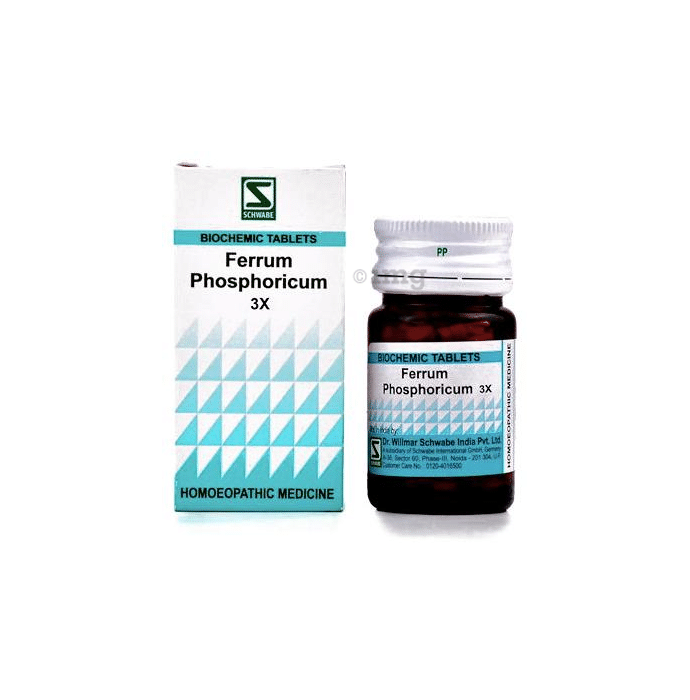 Dr Willmar Schwabe India Ferrum Phosphoricum Biochemic Tablet 3X