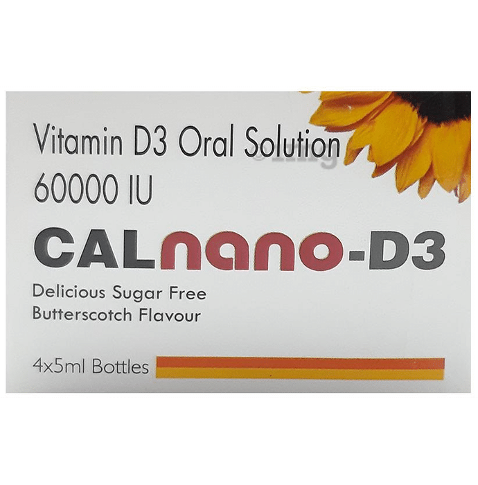 Calnano-D3 Oral Solution Butterscotch Sugar Free