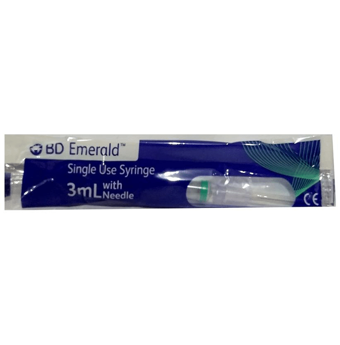 BD Emerald 3ml Syringe with Needle 24G x 1inch