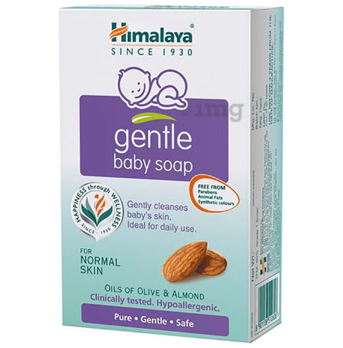 Himalaya Gentle Baby Soap for Normal Skin | Cleanses Baby's Skin | Paraben-Free