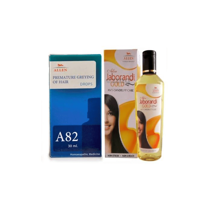 Allen Hair Care Combo (A82 + Jaborandi Gold Oil)