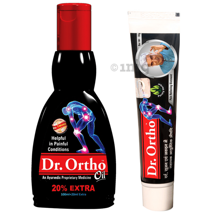 Dr Ortho Combo Pack of Pain Relief Oil 120ml & Ointment 30gm