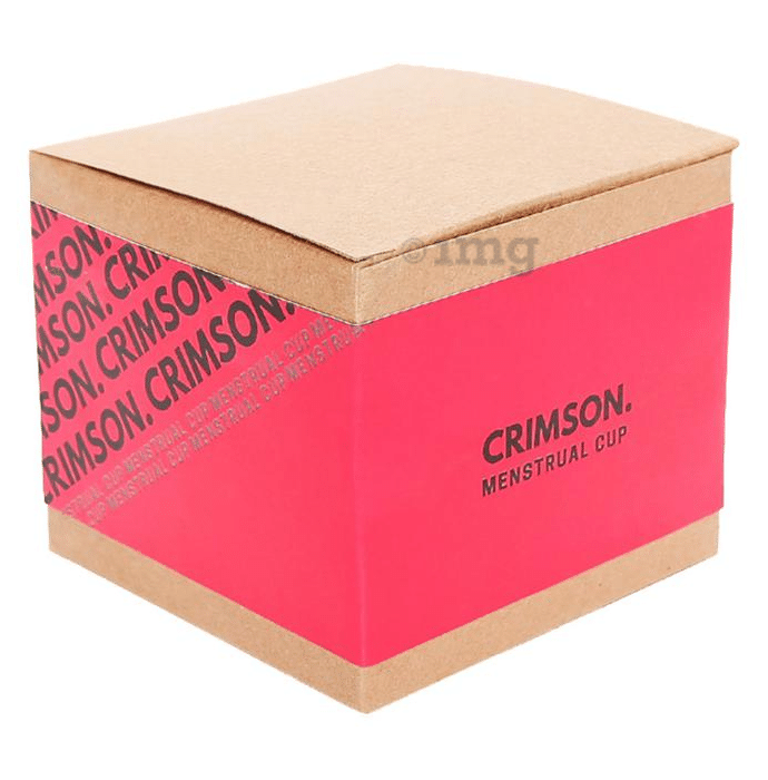 Crimson Combo Pack of Menstrual Cup (Medium & Large Size)