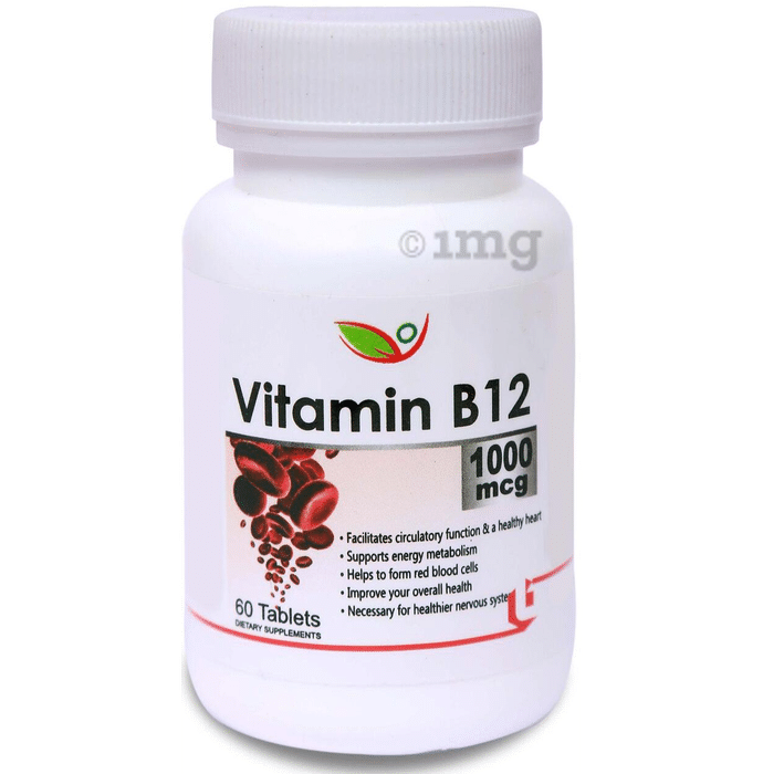 Biotrex Vitamin B12 1000mcg for Healthy Heart, Energy & Nervous System Support | Tablet