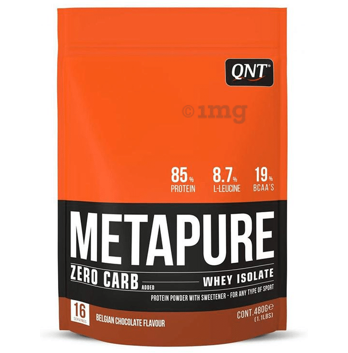 QNT Metapure Whey Isolate Zero Carb Powder Belgiun Chocolate