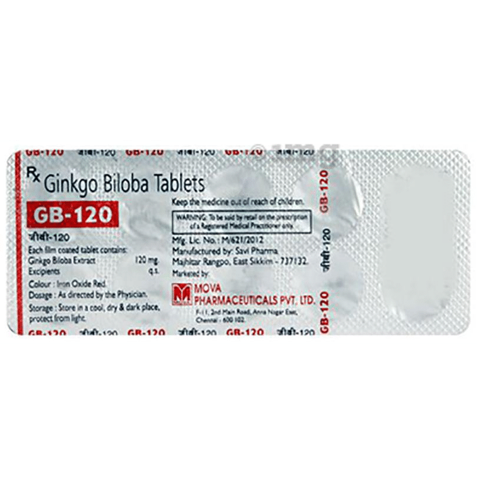 GB 120 mg Tablet