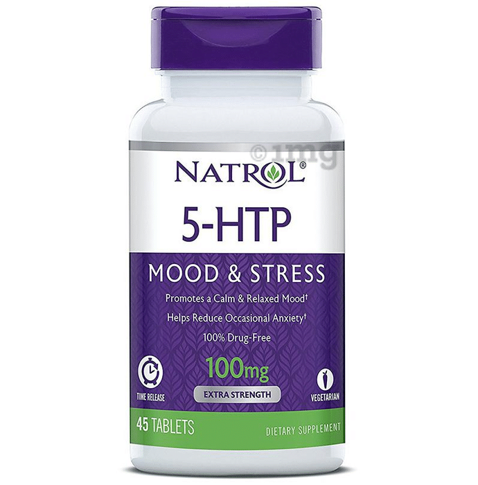 Natrol 5-HTP 100mg Veg Tablet | For Managing Mood, Stress & Anxiety