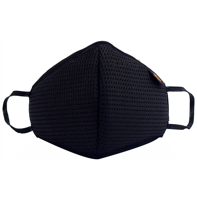 Mobius Large Black M7 Unisex Reusable 7 Layered Face Mask Mask