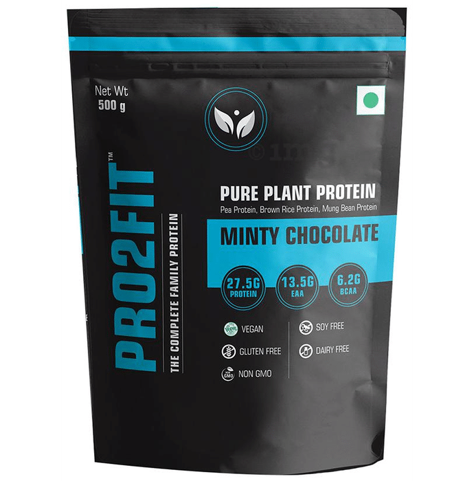 Pro2fit Minty Chocolate Pure Plant Protein (500gm Each)