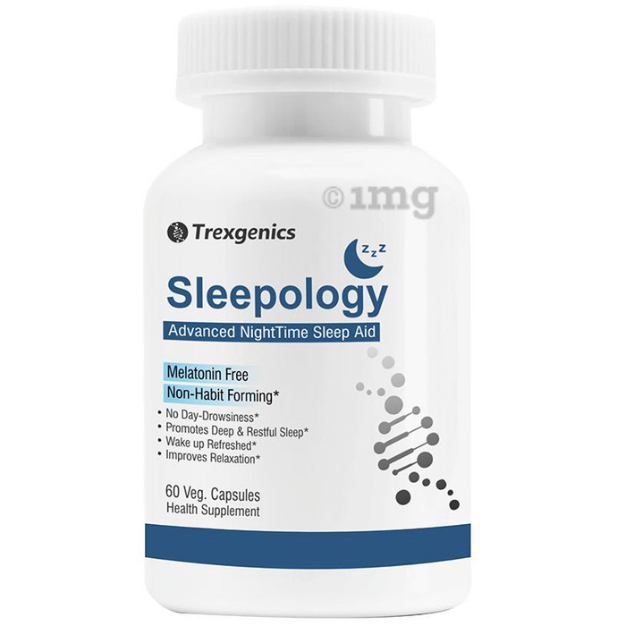 Trexgenics Sleepology Advanced Night Time Sleep Aid Veg Capsule