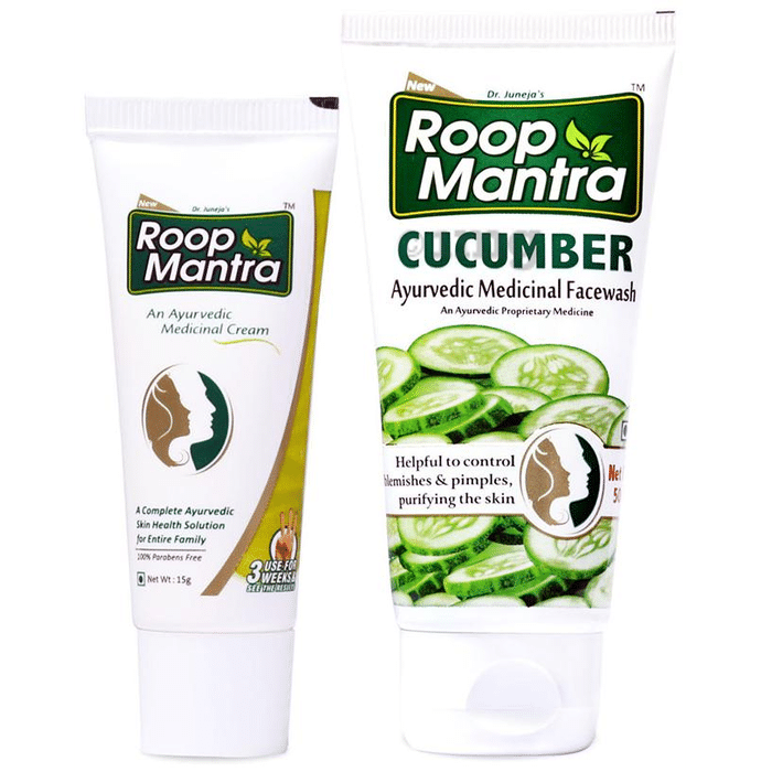 Roop Mantra  Combo Pack of Face Cream 15gm & Cucumber Face Wash 50ml