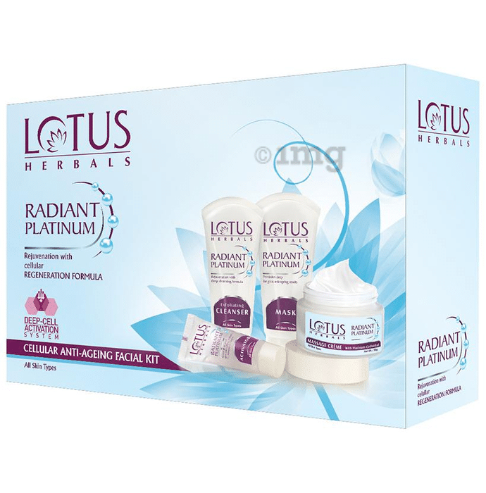 Lotus Herbals Radiant Platinum Cellular Anti-Ageing Facial Kit