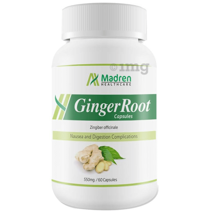 Madren Healthcare Ginger Root 550mg Capsule