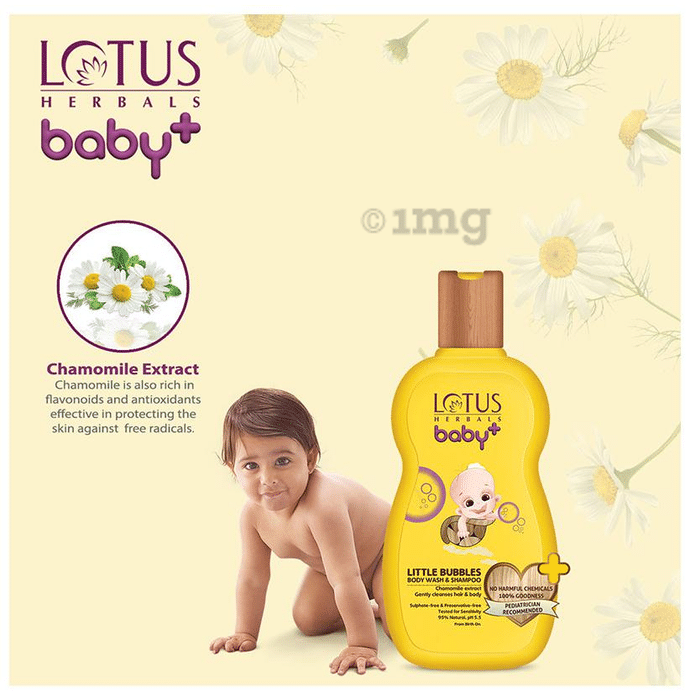 Lotus Herbals Baby Little Bubbles Body Wash Shampoo Buy bottle