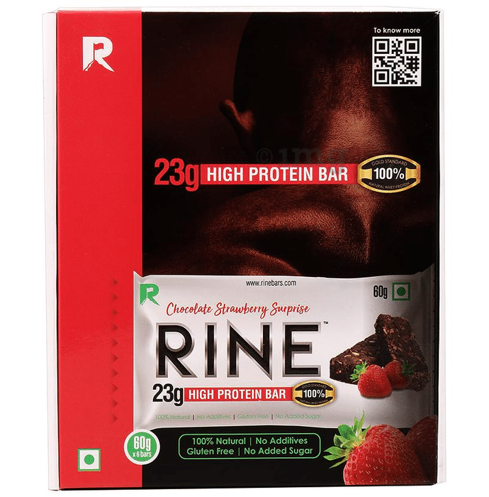 Rine Bar (60gm Each) Chocolate Strawberry Surprise