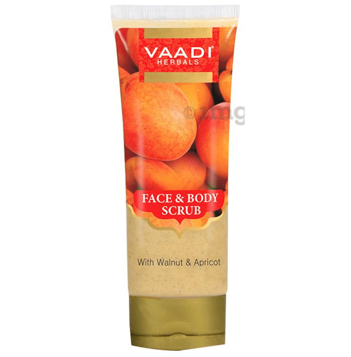 Vaadi Herbals Value Pack of Face & Body Scrub with Walnut & Apricot